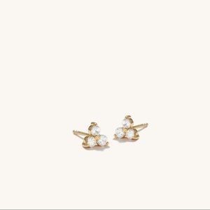 Mejuri Gold Vermeil Lotus Studs Earrings